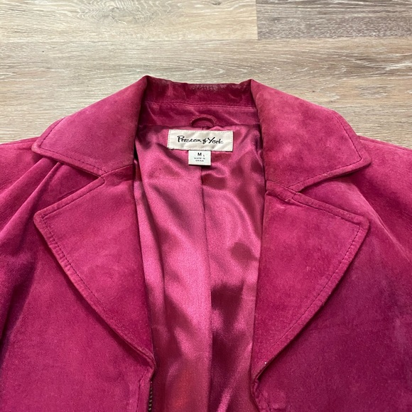Pink leather jacket - Picture 3 of 5
